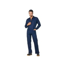 TUTA INTERA BLU DA LAVORO PER OFFICINA MECCANICO FABBRO COTONE 100%