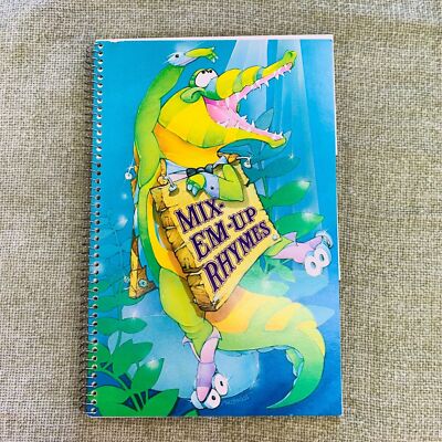 1982 Current Mix-Em Up Rhymes Educational Book Toy New