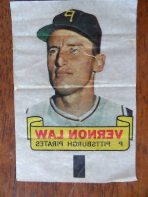 1966 TOPPS BASEBALL RUB OFFS VERNON WELLS PITTSBURGH PIRATES U-1643