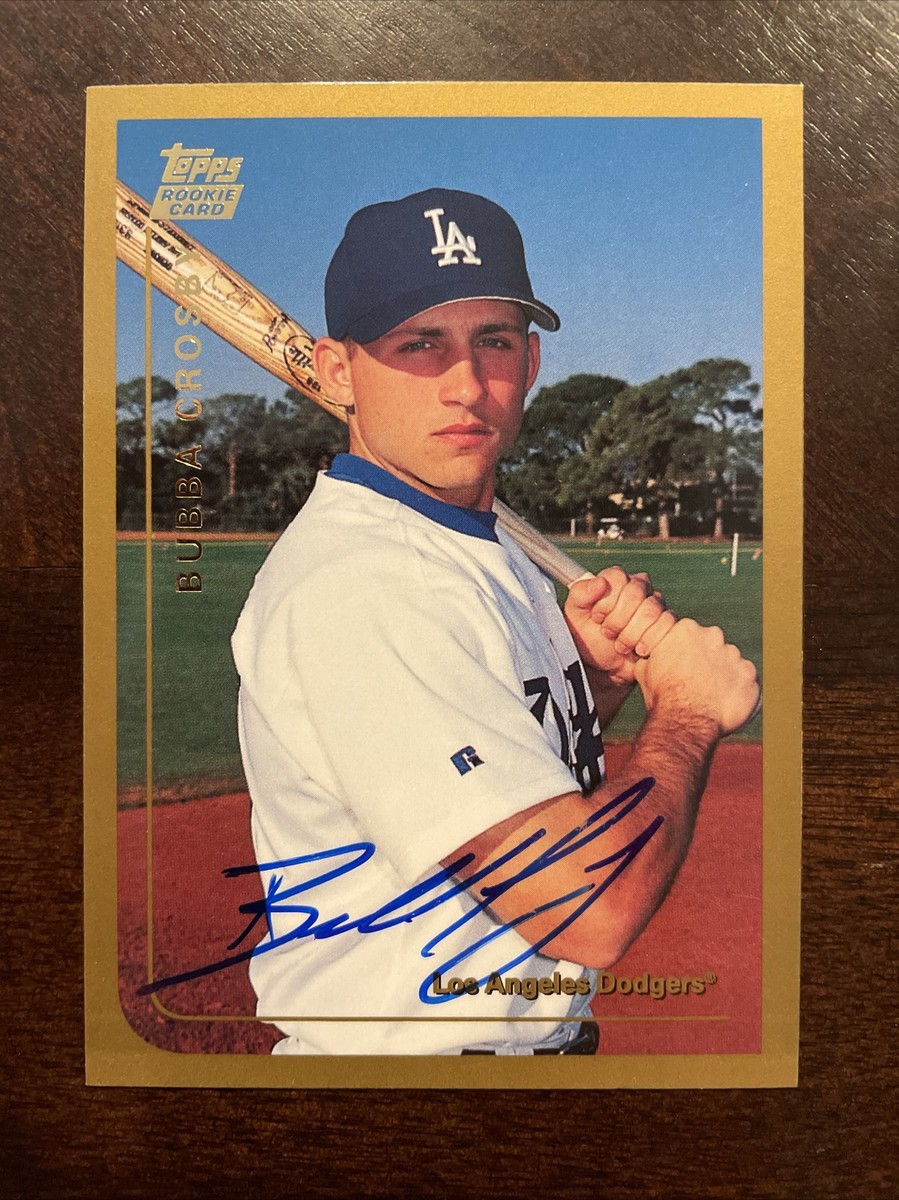 BUBBA CROSBY 1999 TOPPS rookie AUTOGRAPHED SIGNED AUTO BASEBALL