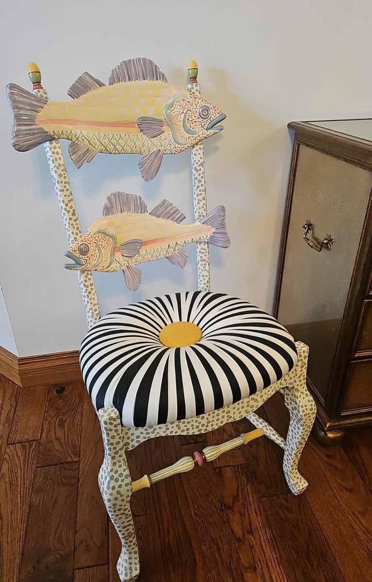 Mackenzie Childs Freckle Fish Chair