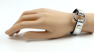 O Ring Shiny Patent Punk Got Wrist Bracelet