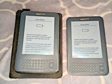 Lot Of 2 Amazon Kindle Keyboard D00901 3rd Gen Wi-Fi eBook Reader - PARTS Bundle