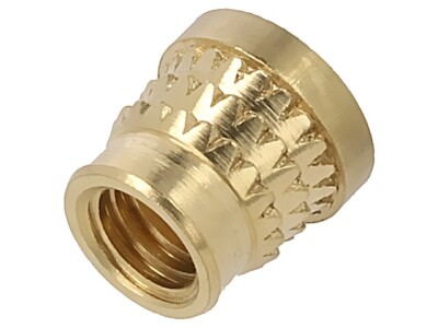 145M3 TAPPEX - Threaded insert | brass; M3; BN 37915; L: 4mm; for plastic; TRISERT®; KVT-145M3 | Transfer Multisort Elektronik 145M3 TAPPEX - Threaded insert | brass; M3; BN 37915; L: 4mm; for plastic; TRISERT®; KVT-145M3 | Transfer Multisort Elektronik