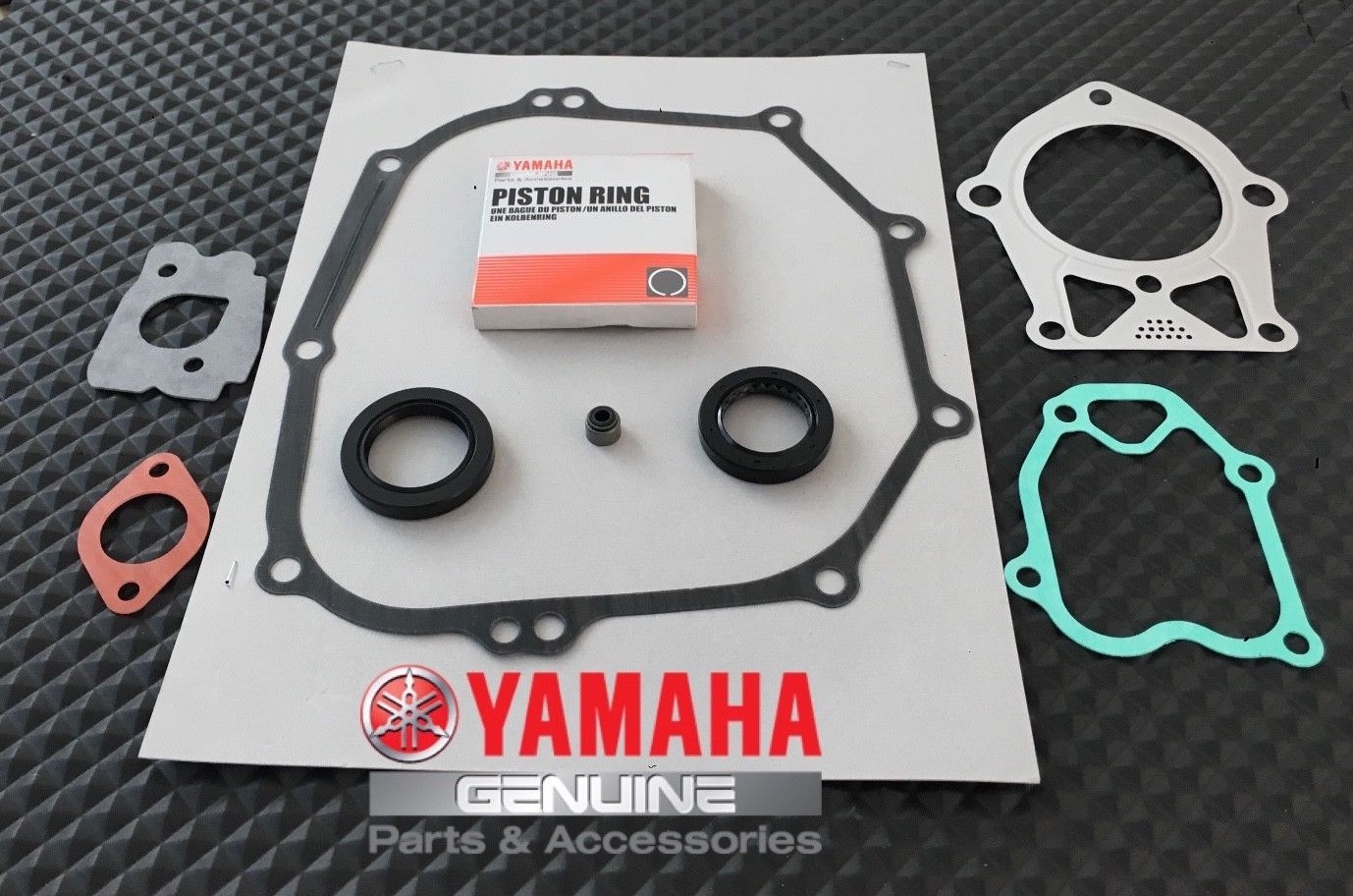 YAMAHA OEM GOLF CART MOTOR ENGINE REBUILD KIT RINGS, GASKETS,SEALS G2