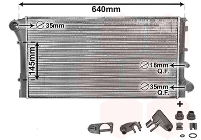 VAN WEZEL 17002295 Radiator, engine cooling for FIAT - Bild 1 von 2