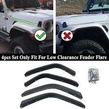 For Jeep Wrangler JL 2/4 Door 2018-2023 Front &Rear Fender Flares Extensions Set