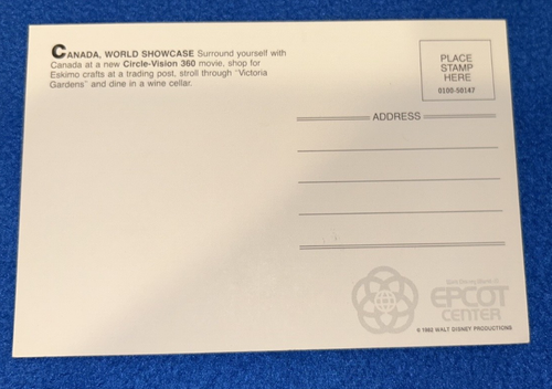 Walt Disney World EPCOT Center 1983 Postcards Canada/UK, Communicore - Picture 13 of 16