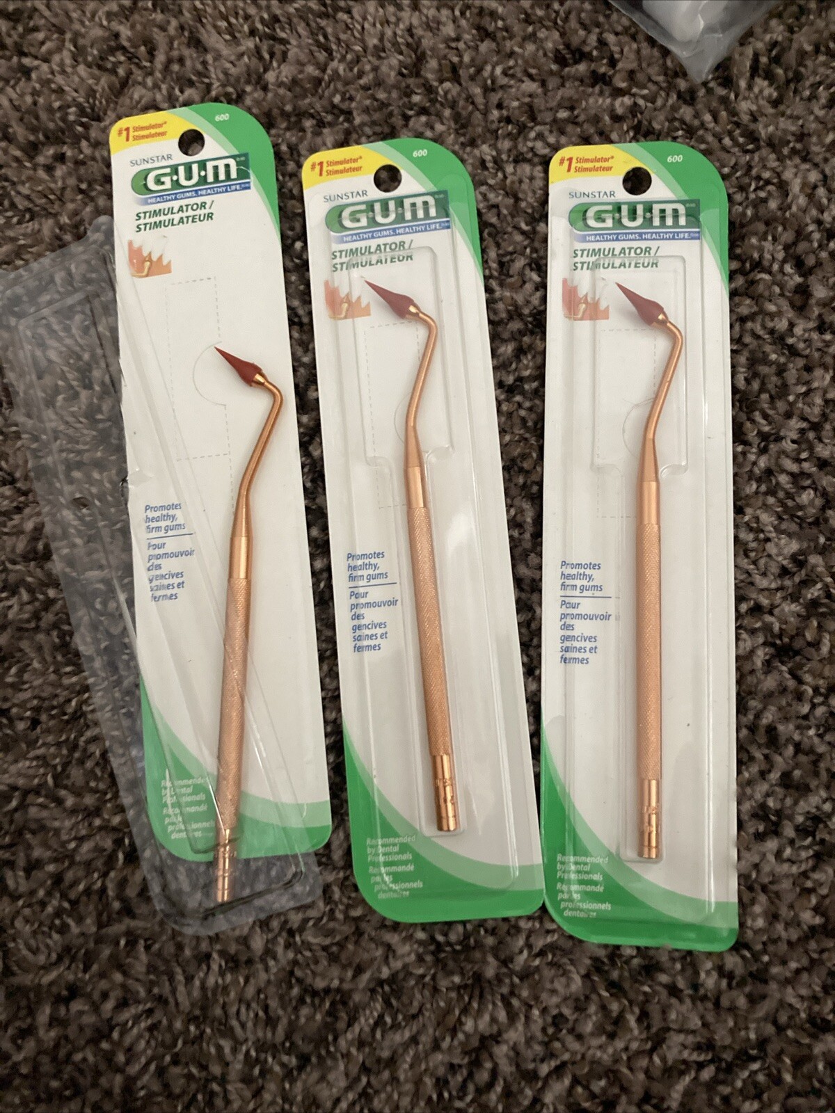 BRAND NEW SEALED (Lot of 3) Sunstar GUM Stimulator Rubber Tips See Pics