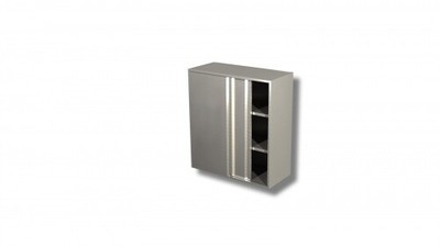 Wandhängeschrank 1,4 x 1,0m Edelstahl Hängeschrank Wandschrank Gastro