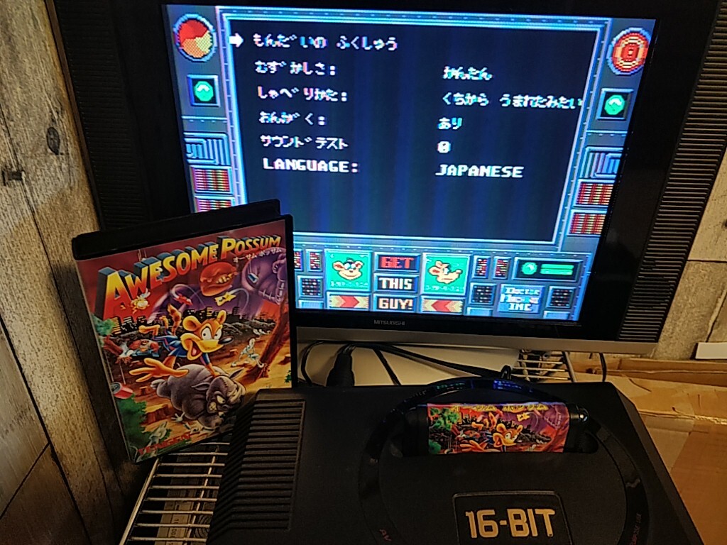 MD オーサムポッサム AWESOME POSSUM TENGEN SEGA MEGA DRIVE (Genesis ) Boxed set
