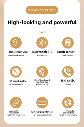 Hot JX80 Klips do uszu Bezprzewodowe słuchawki Bluetooth z inteligentnym wyświetlaczem cyfrowym - Zdjęcie 13 z 27