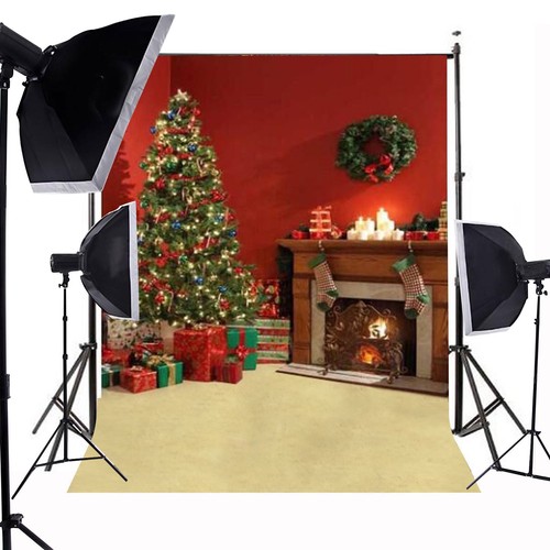 1.5x2m Merry Christmas Photography Backdrops Tree Wall Backdrop Photo Background - Picture 6 of 6