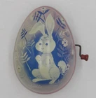 Mattel Tin Wind-Up Music Easter Egg Vintage 1953 WORKS