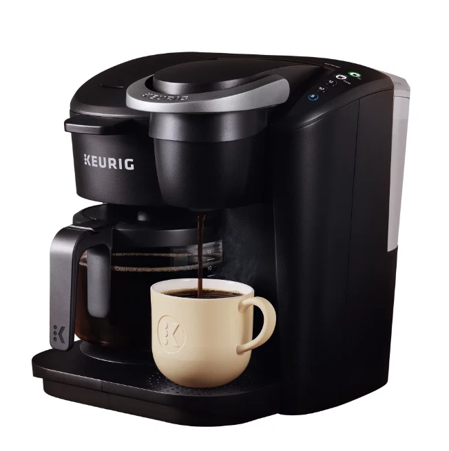 Keurig K-Duo Essentials Black Single-Serve K-Cup Pod Coffee Maker, Black