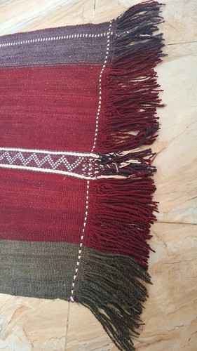 Vintage Wool Bedouin weaving Colored Carpet Rug Traditional Jordanian Handmade - Picture 8 of 12