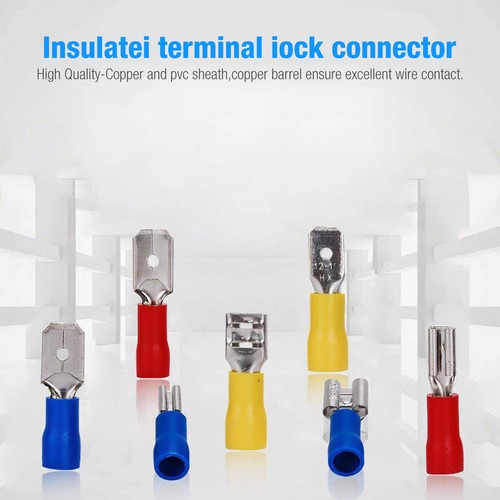 280PCS Assorted Crimp Spade Terminal Insulated Electrical Wire Connector Kit Set - Picture 8 of 11