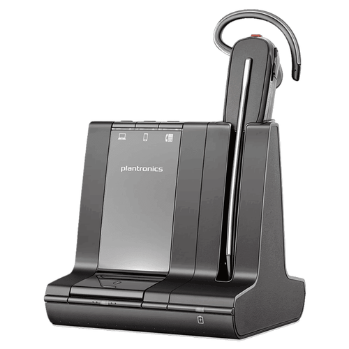 Poly Savi 8240 Office Wireless Headset Noise Cancelling Mic Plantronics - Black - Zdjęcie 2 z 18