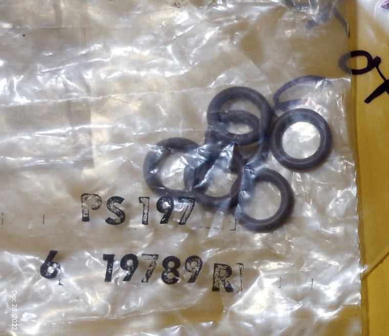 J・O NOS Fuel Injector O-Ring Seal Set of 6 .39 ID x .56 OD x .105