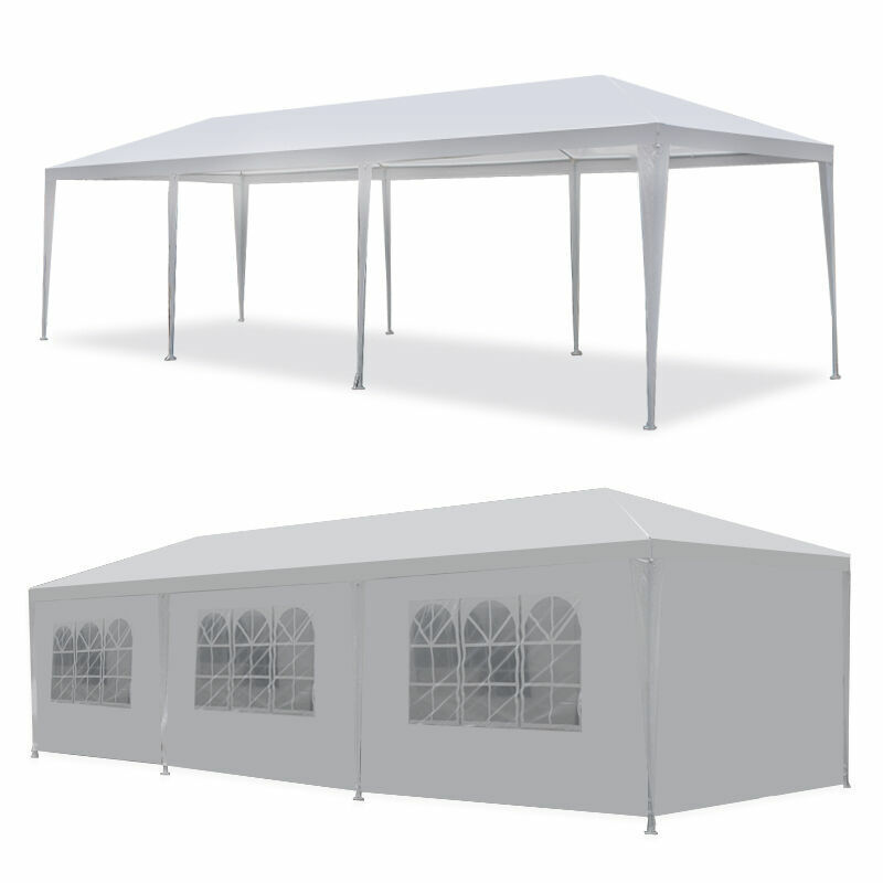 2PCS 10'x30' Gazebo Canopy Party Tent  Wedding Outdoor Pavilion Cater Waterproof