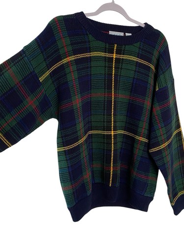 Suéter Pullover De Colección IZOD Azul Verde Informal Trabajo Golf Para Hombre Talla M 46" Pecho - Imagen 2 de 8