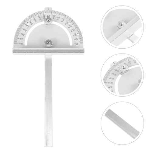 Table Angle Push Ruler Work Measuring Tool Protractor Woodworking - Picture 2 of 12