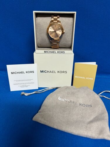 Michael Kors Rose Gold Tone Ladies Wrist Watch - MK 3513 - New in Box - Picture 1 of 9