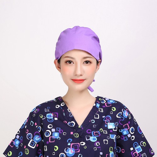 Womens/Mens Florals Printed Cap Scrub Hat/Cap Head Wear Adjustable Accessories - Picture 504 of 660