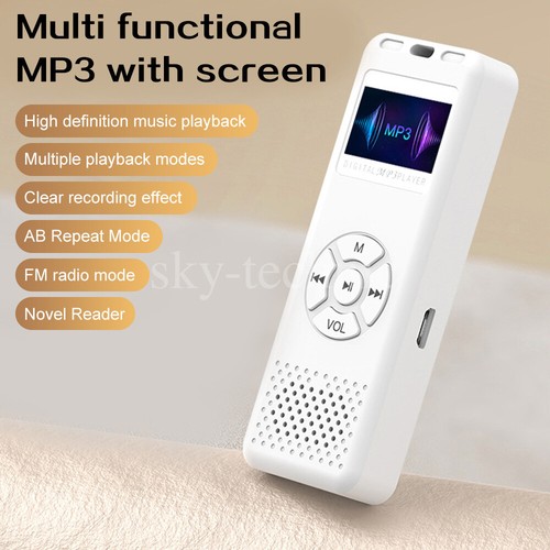 Mini MP3 Player LED Display HiFi Musik Spieler FM Radio Audio Support 64GB TF - Afbeelding 17 van 22