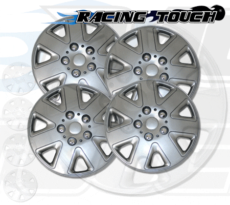Metallic Silver 4pcs Set #026 16" Inches Hubcaps Hub Cap Wheel Cover Rim Skin - Picture 5 of 5