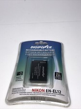 Digipower Rechargeable Battery replacement for Nikon EN-EL 12 Coolpix NEW