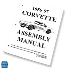 1956-1957 Corvette Factory Gm Assembly Manual Each Loose Leaf Unbound