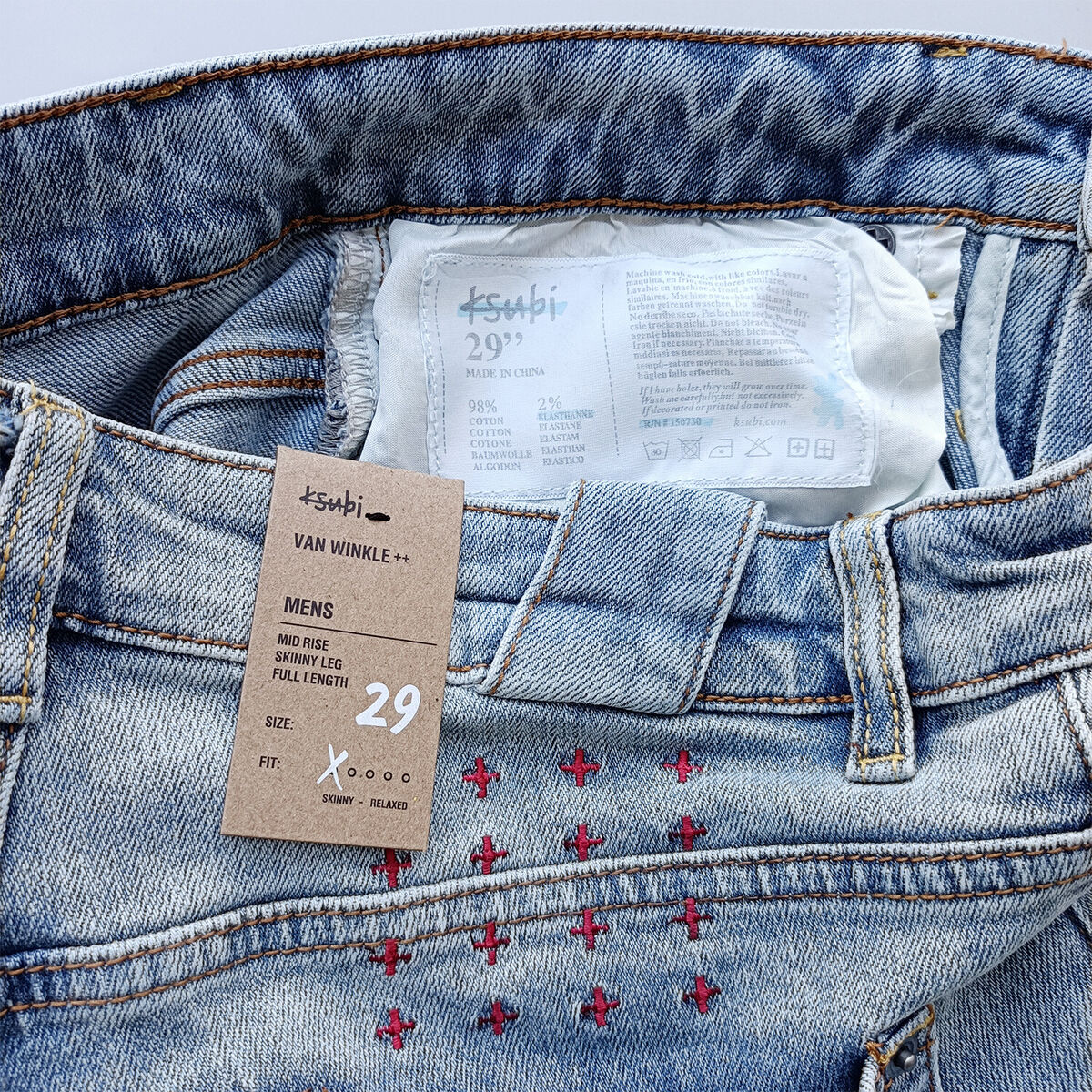KSUBI jeans trend hip-hop high street men's and women's KSUBI jeans trend hip-hop high street men's and women's