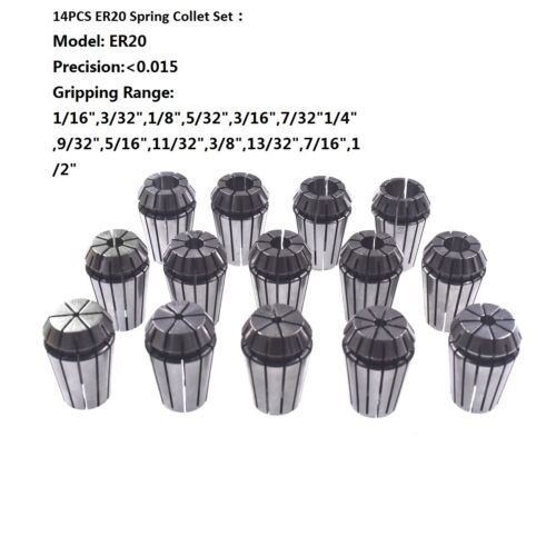 ER16/ER20/ER25/ER32 Spring Collet Set For CNC Milling Lathe Engraving Machine - Picture 3 of 4