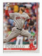 EX- 2019 Topps Opening Day 14 Rick Porcello Boston Red Sox Card