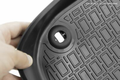 Tappetini Auto Velours Nero per Kia Soul I 2009-2010 | Cuciture Verdi