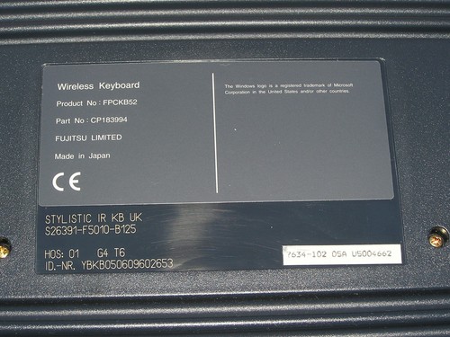 NEW Fujitsu S26391-F5010-B125 STYLISTIC IR KB UK FPCKB52 CP183994 Infrared open - Imagen 4 de 11
