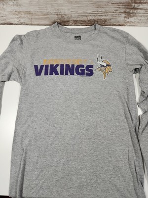 Minnesota Vikings Junk Food Long Sleeve Shirt Size Small 2012 Nice Fade Arm Hit