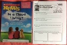 21 CLASS SET SCHOLASTIC READERS WORKSHEETS MARCH 2017 CLOUDS GRADE 1