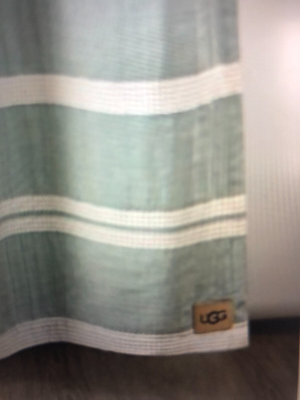 NEW! UGG Home Collection TATIANA SHOWER CURTAIN 72"x72" 100 COTTON