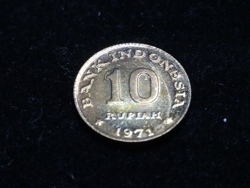 1971 Indonesia 10 Rupiah Commemorative Coin KM #33 FAO BU Uncirculated - 第 4/4 張圖片
