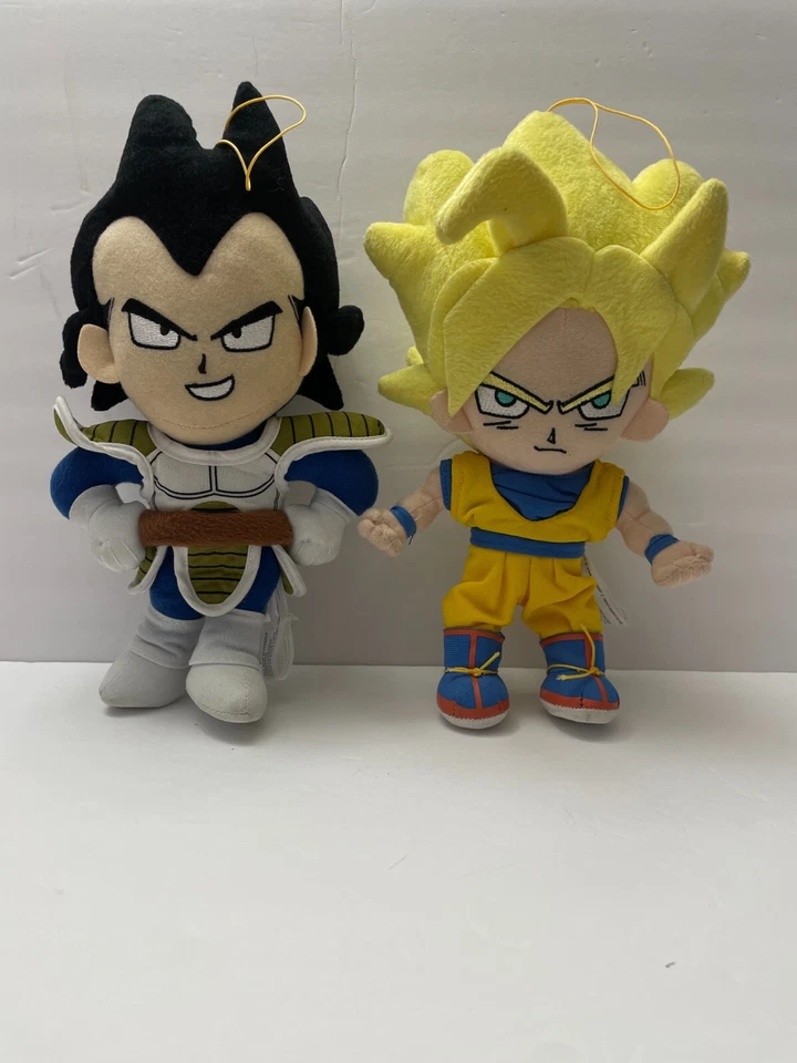 Figuras de acción de peluche Dragon Ball Z Vegeta and Son Goku 11" nuevo estado Foto 2 de 4