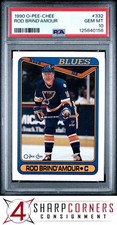 1990 O-PEE-CHEE #332 ROD BRIND'AMOUR RC BLUES PSA 10