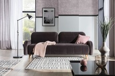 Lümmel Couch Garnitur Dreisitzer 3 Sitzer Sofa Wohnlandschaft Stoff Polster Neu