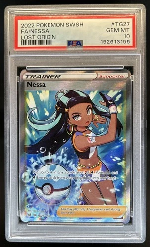 2022 Pokemon SWSH Lost Origin Nessa Trainer Gallery #TG27/TG30 PSA 10 GEM MINT