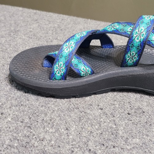 Chaco Sandals Womens 8 Blue Green Z Cloud 2 Performance Water Trail Travel Hike - Picture 13 of 18
