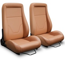 1 Pair Universal Black Pvc Leather Easy Reclinable Obs Style Seats Car Seats 1 Pair Universal Black Pvc Leather Easy Reclinable Obs Style Seats Car Seats