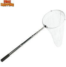 12" Insect and Butterfly Net with 24" Depth and Telescopic Handle Extension