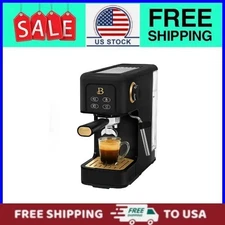 Beautiful Espresso Slim Machine with 20 Bar Pressure, Black Sesame by Drew Barry