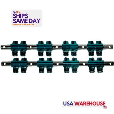 Proform 66869, Kit Blue Aluminum Sbm Roller Rocker Arms 1.5 Ratio Shaft Mount - Foto 1 di 9
